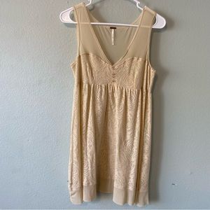 Free People Creamy Beige Dress Size S EUC!